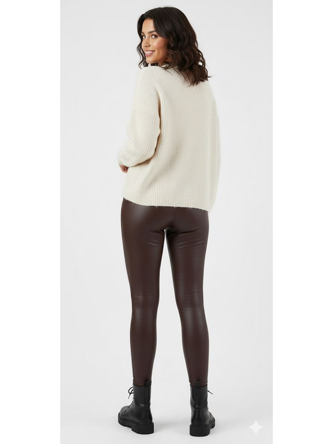 Leggings em ecopele cardadas 2