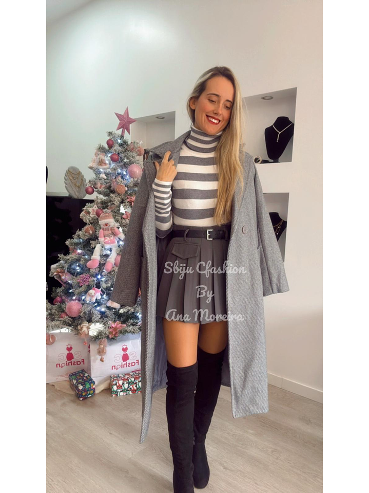 Casaco comprido em fazenda - TU 1