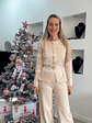 Conjunto em malha com cinto e botões dourados - TU - Thumbnail 1