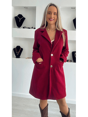 Casaco em fazenda com botões dourados - TU