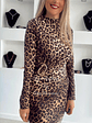 Vestido com estampado leopardo e detalhe dourado na cinta - thumbnail 5