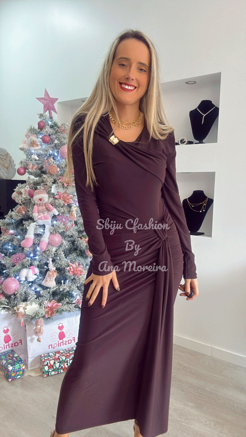 Vestido Justo Comprido Push-Up - TU