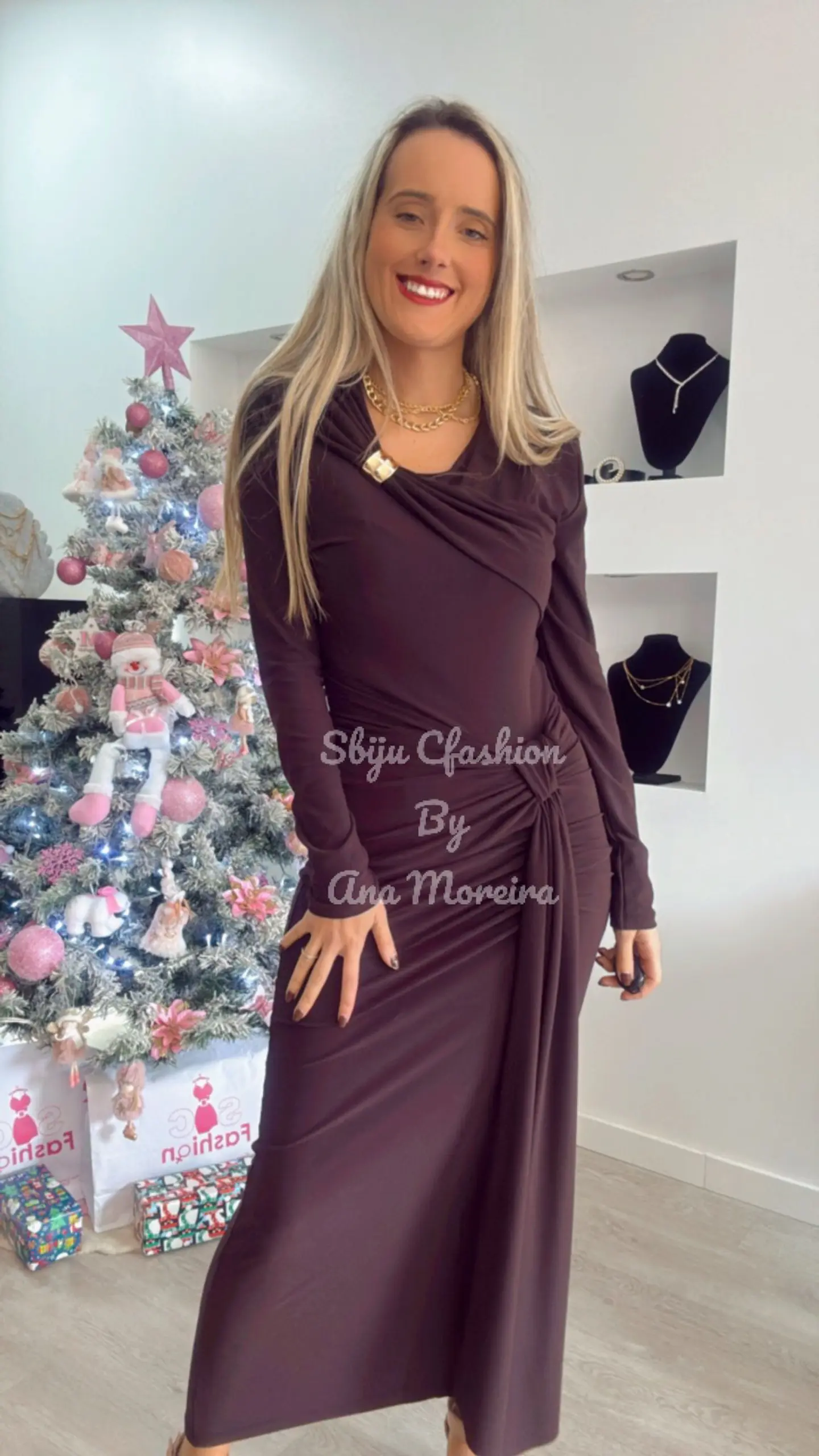 Vestido Justo Comprido Push-Up - TU 1