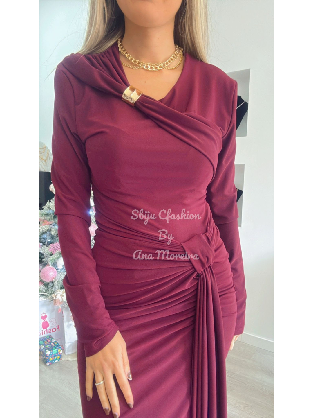 Vestido Justo Comprido Push-Up - TU 12