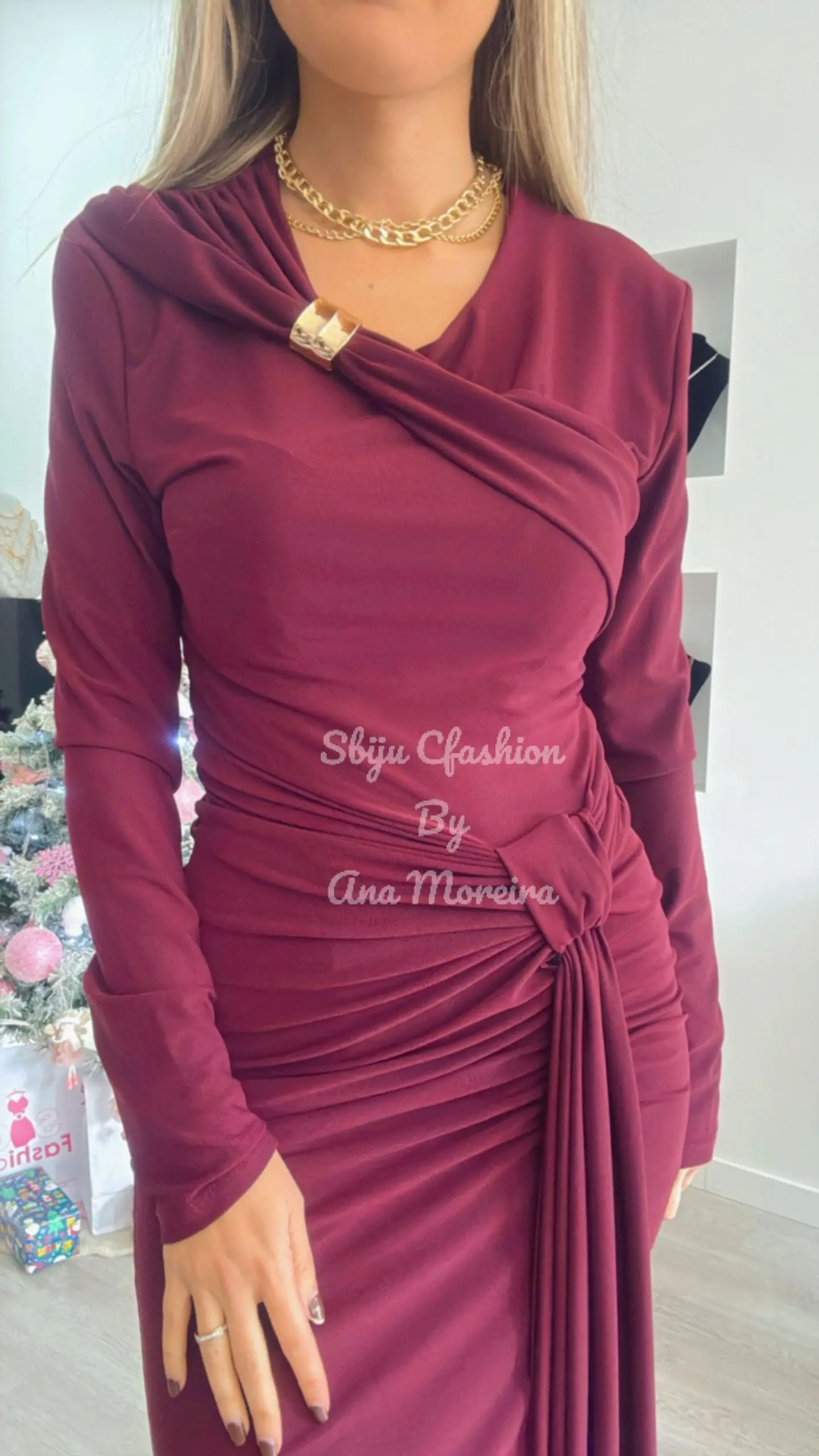 Vestido Justo Comprido Push-Up - TU 12