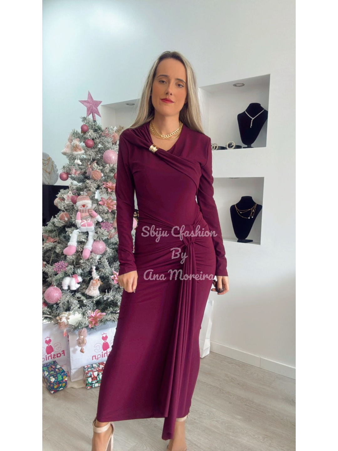 Vestido Justo Comprido Push-Up - TU 8