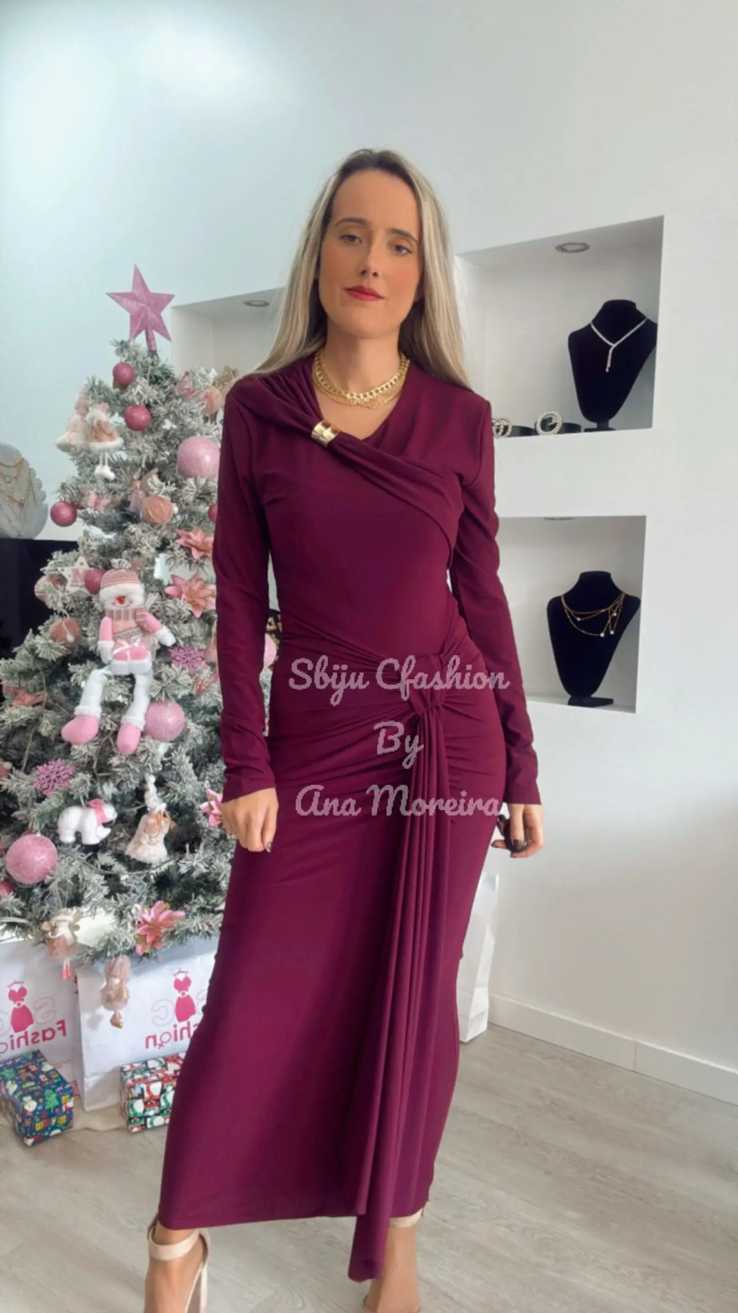 Vestido Justo Comprido Push-Up - TU 8