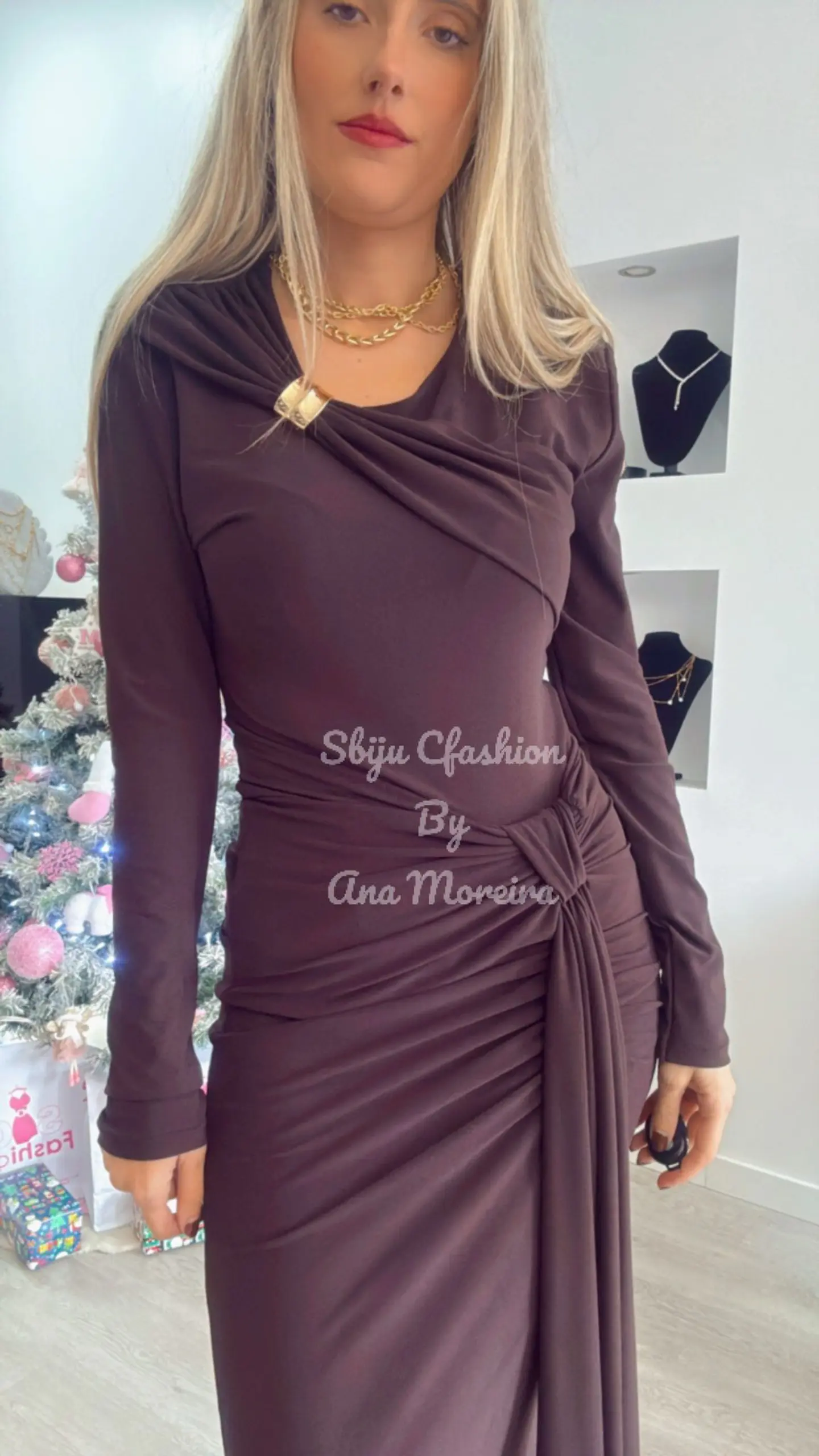 Vestido Justo Comprido Push-Up - TU 4