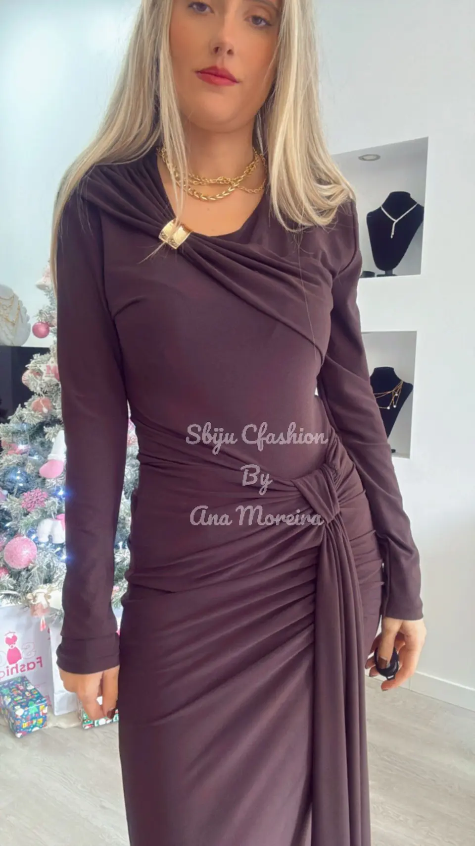 Vestido Justo Comprido Push-Up - TU 4