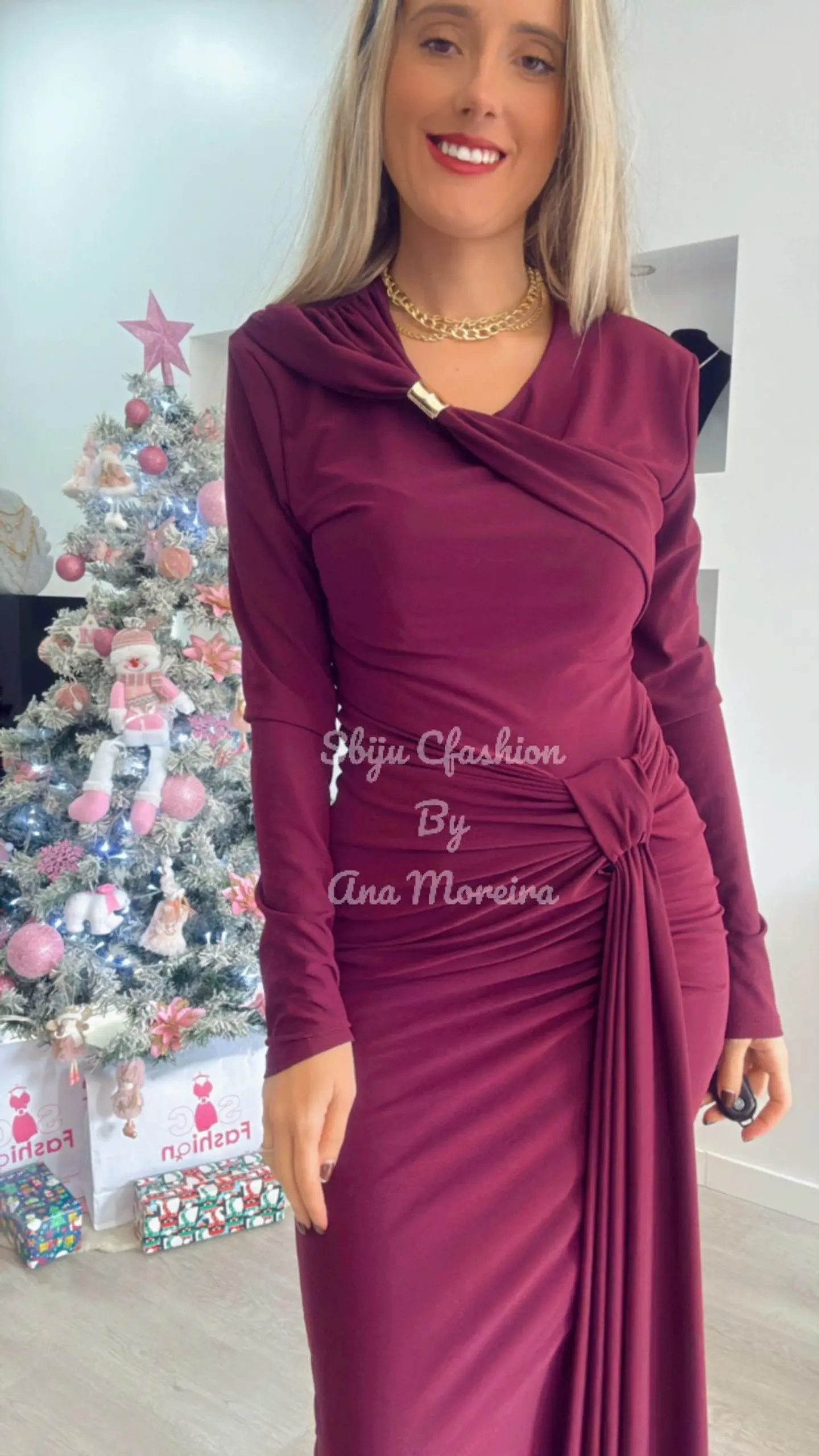 Vestido Justo Comprido Push-Up - TU 10