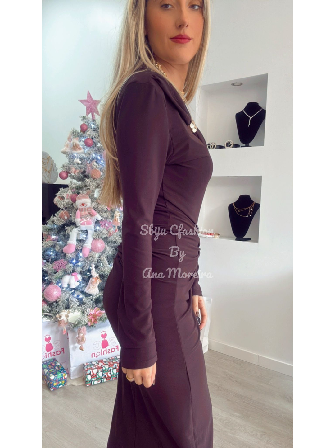 Vestido Justo Comprido Push-Up - TU 7