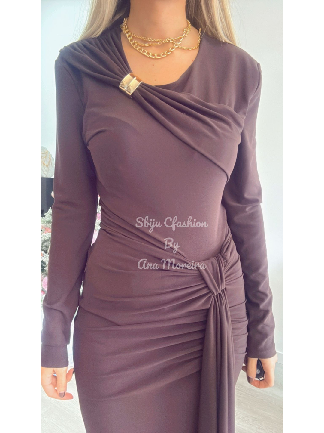 Vestido Justo Comprido Push-Up - TU 6