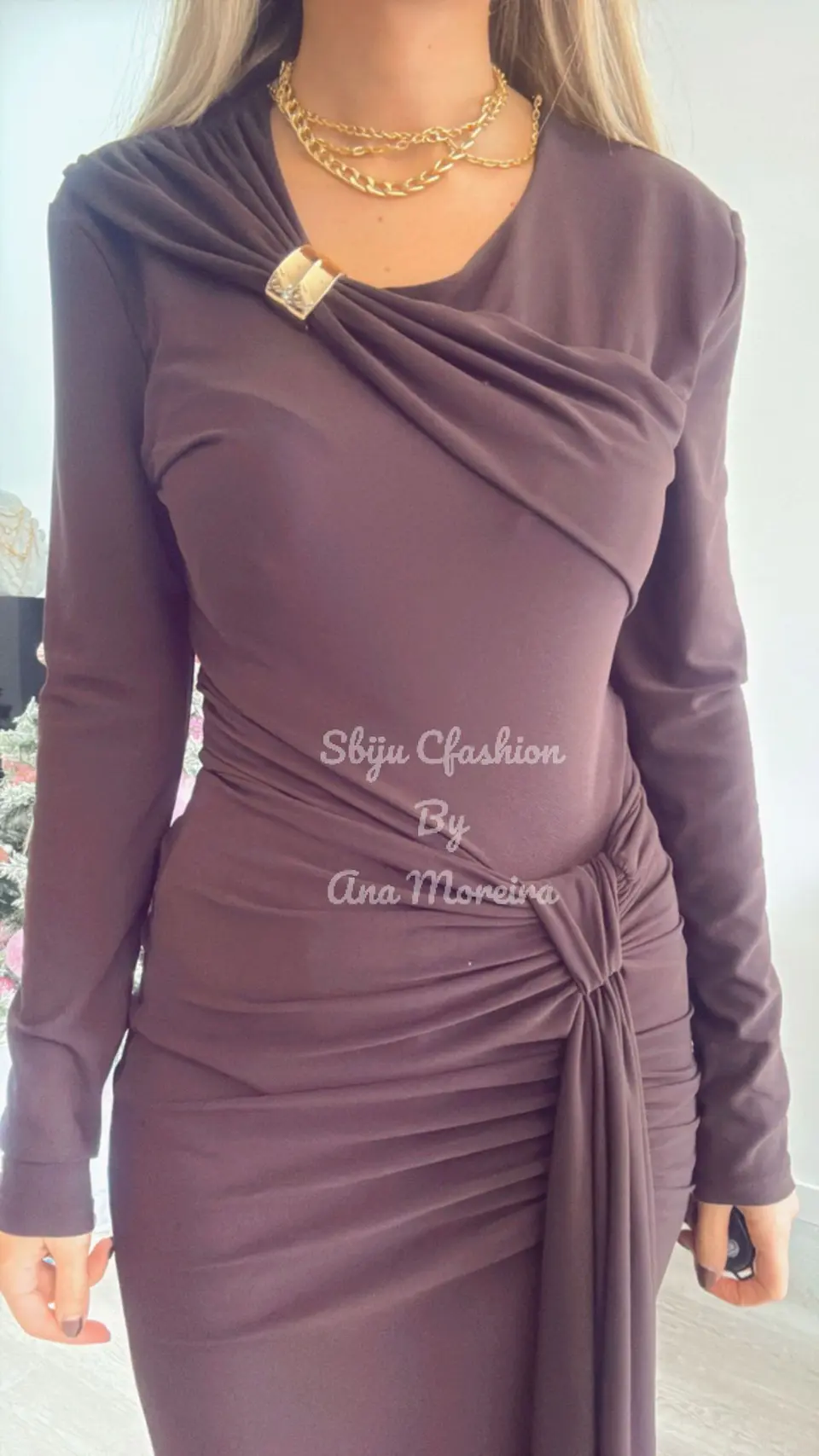 Vestido Justo Comprido Push-Up - TU 6