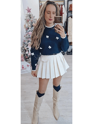 Camisola de Malha com Laços - TU