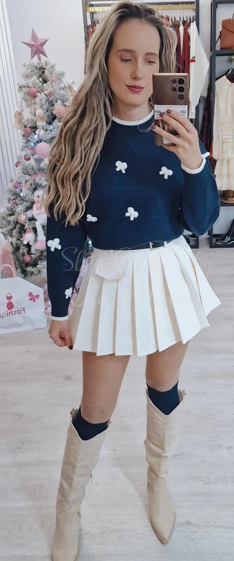 Camisola de Malha com Laços - TU