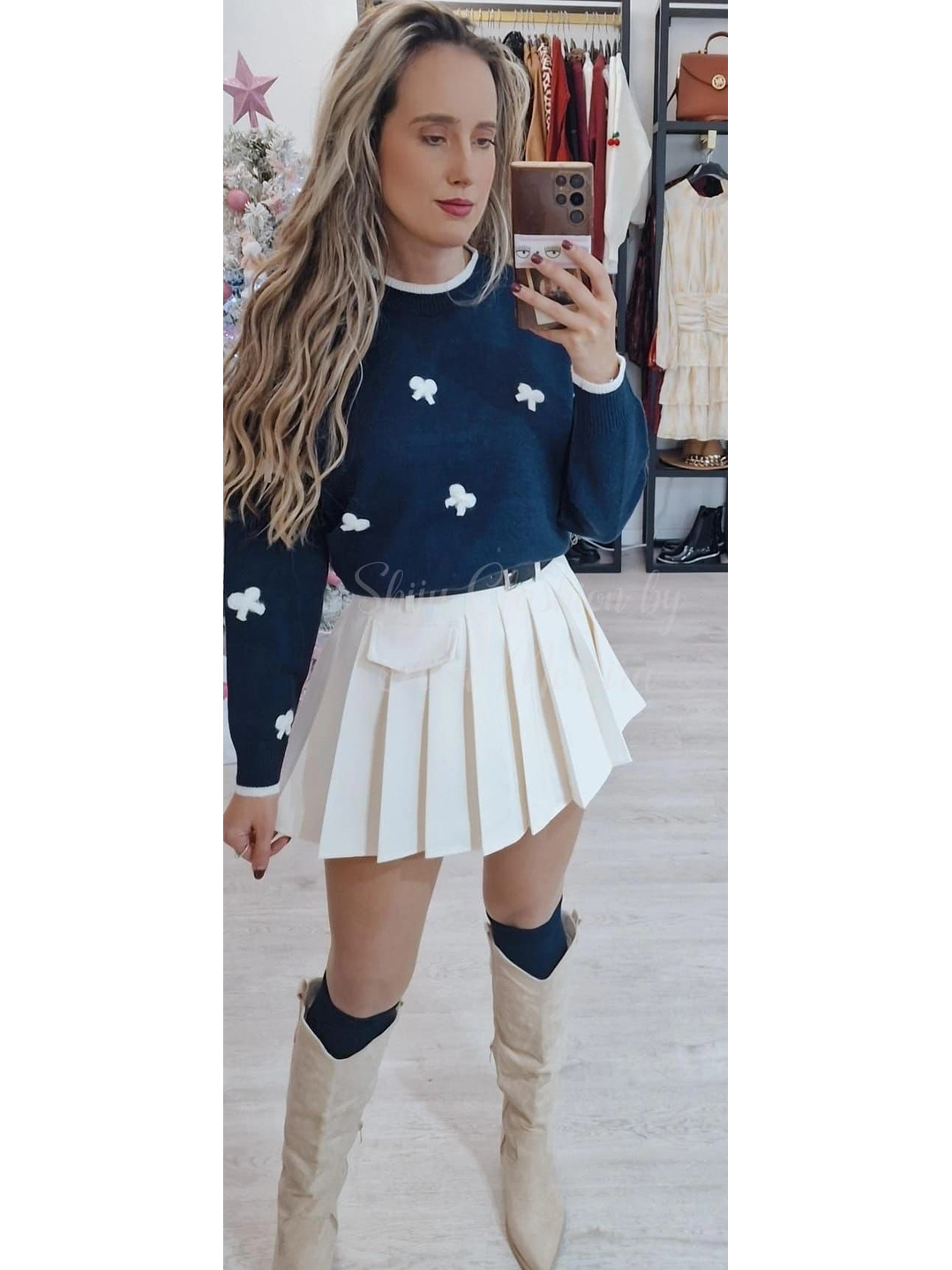 Camisola de Malha com Laços - TU 4