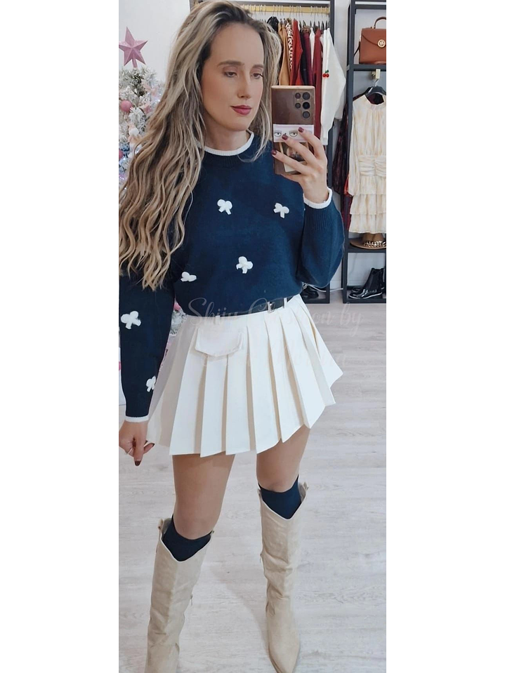 Camisola de Malha com Laços - TU 4