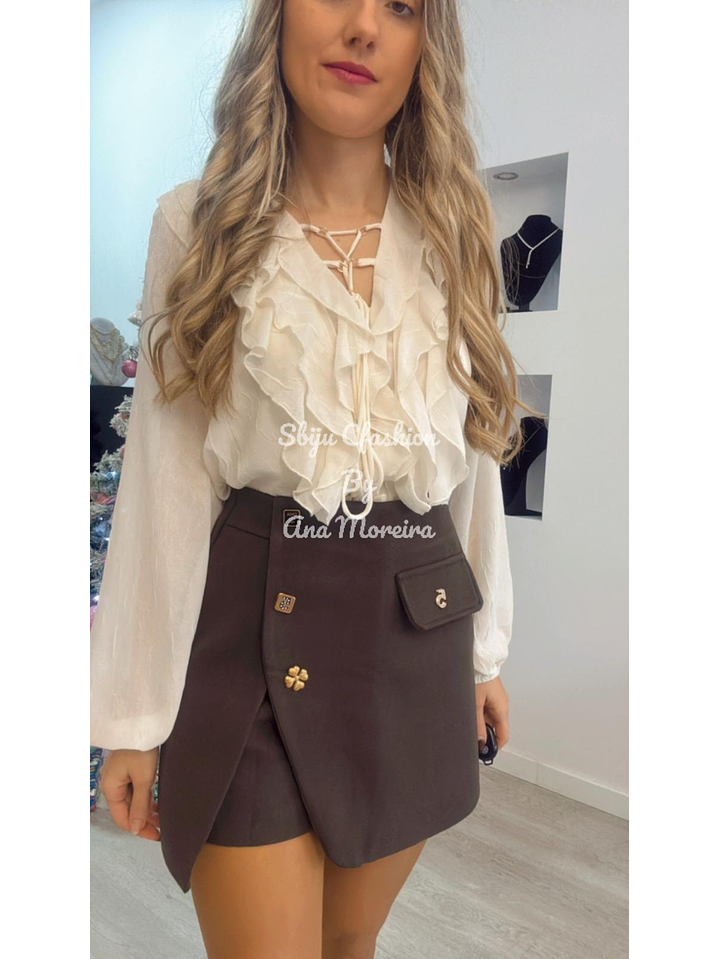 Blusa com Folhos no Peito 9