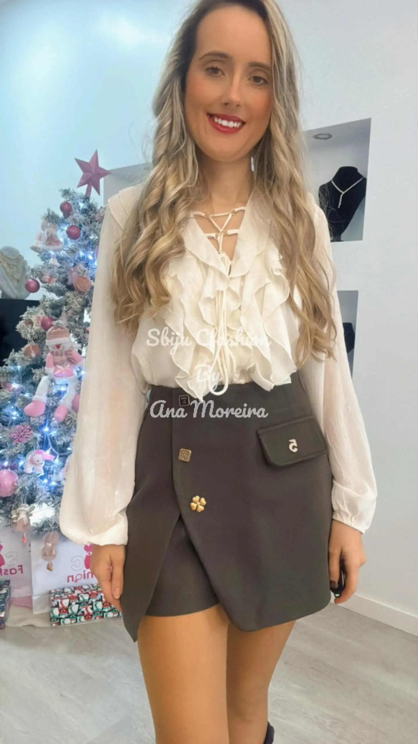 Blusa com Folhos no Peito 1