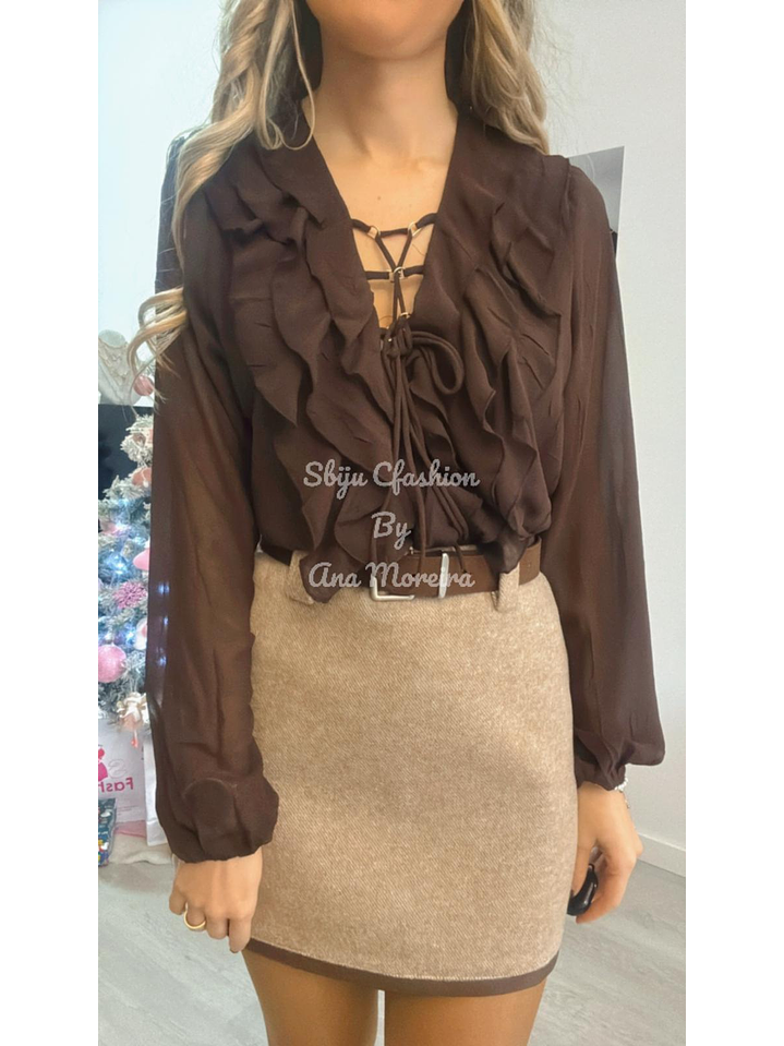 Blusa com Folhos no Peito 10