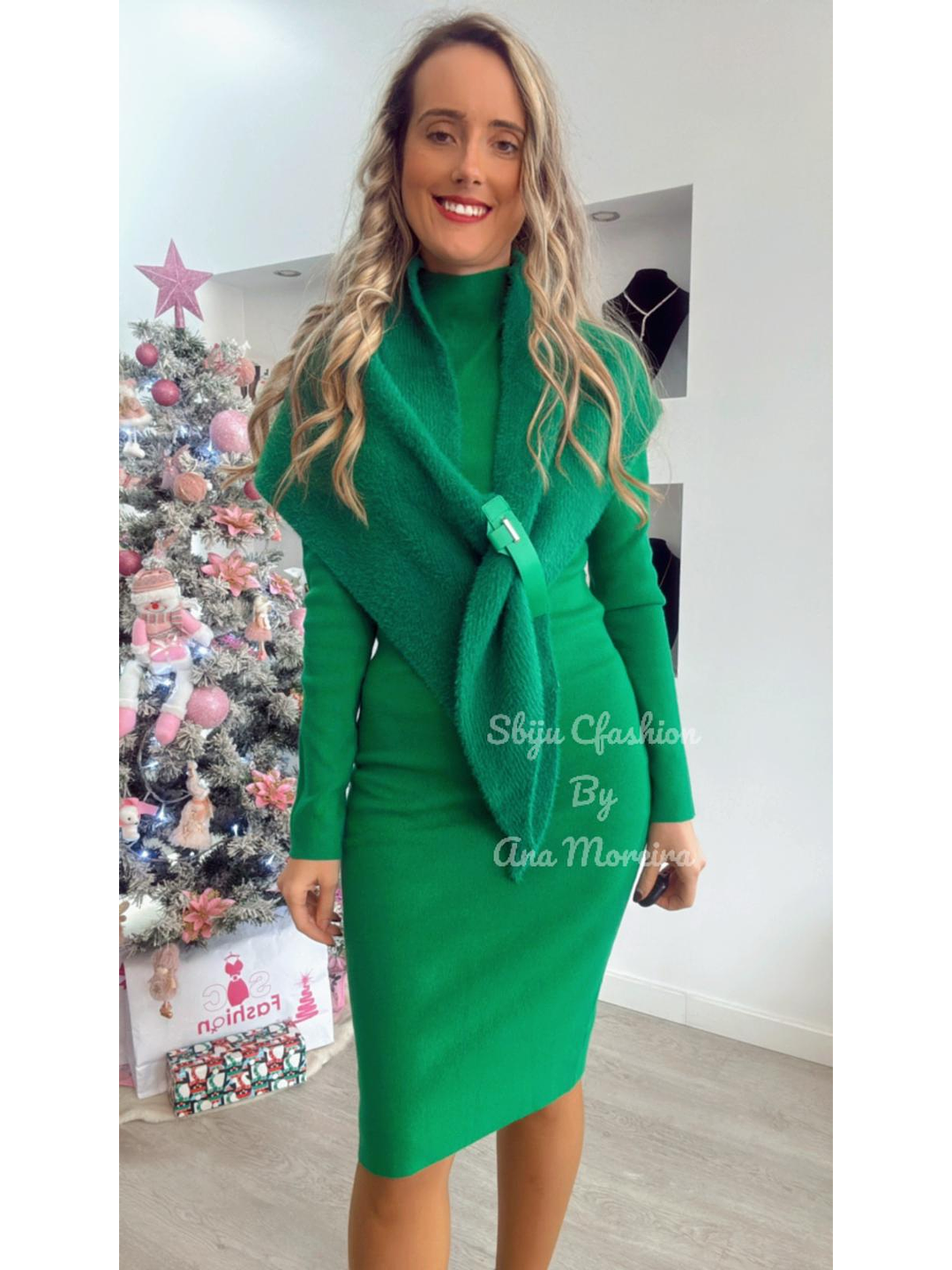 Vestido com Écharpe - TU 1