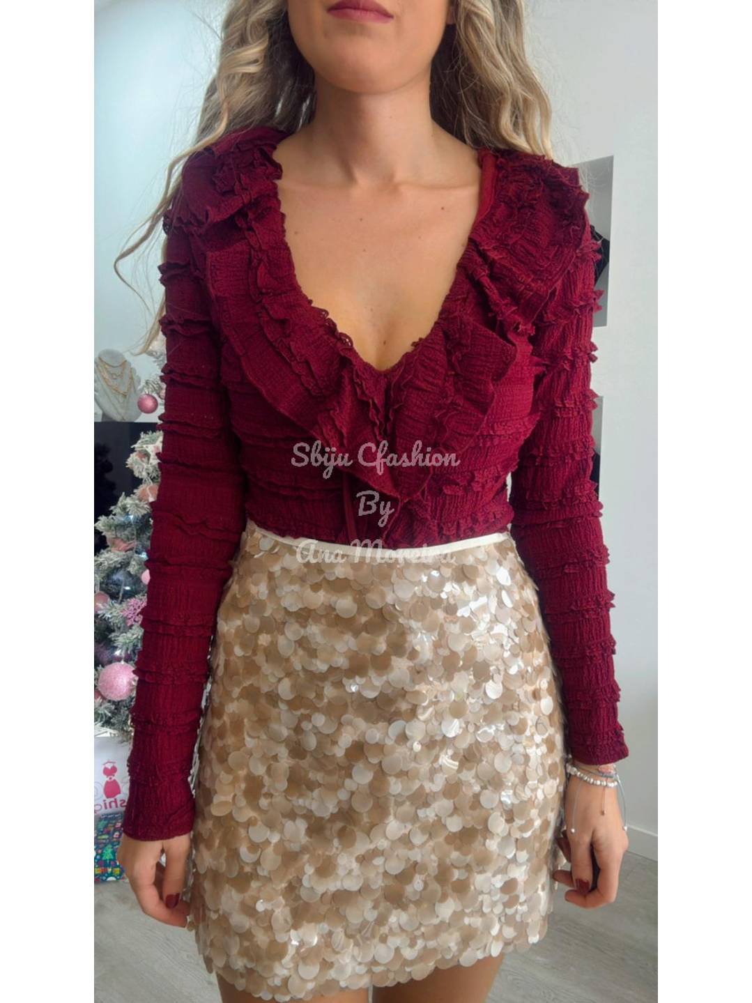 Body Decotado com Textura e Folho 3