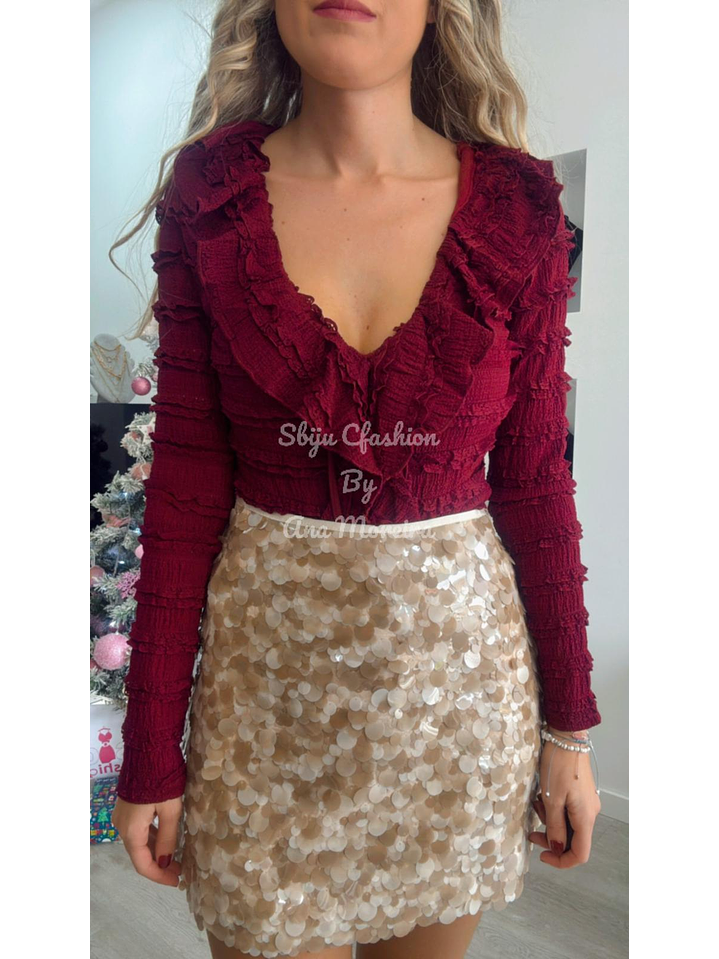 Body Decotado com Textura e Folho 3