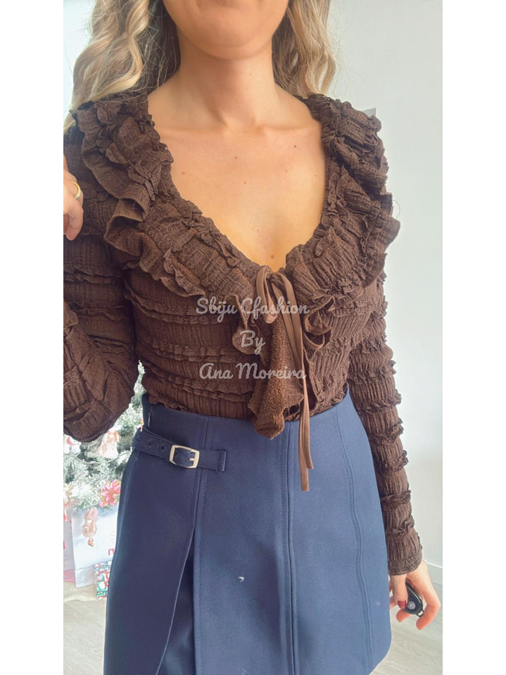 Body Decotado com Textura e Folho 5