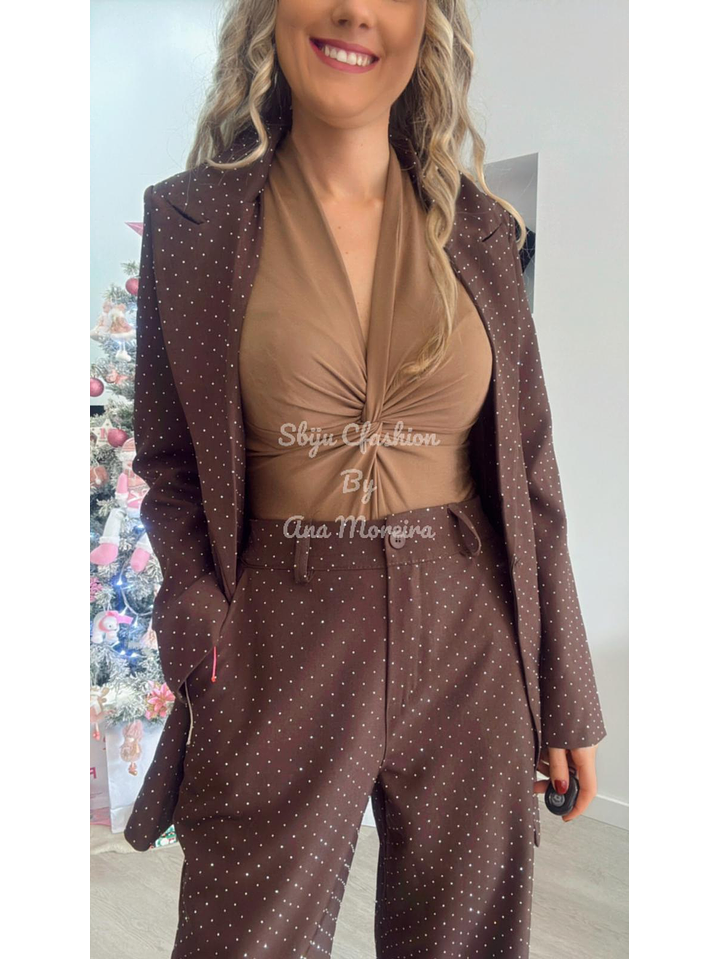 Fato de Brilhos com Blazer e Cinto - TU 3