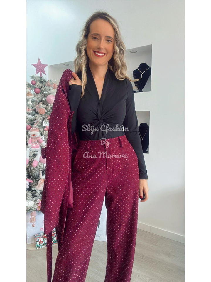 Fato de Brilhos com Blazer e Cinto - TU 14