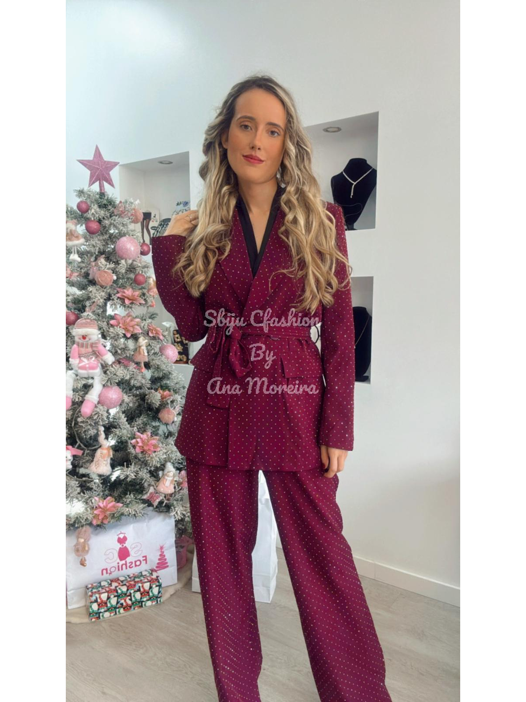 Fato de Brilhos com Blazer e Cinto - TU 12