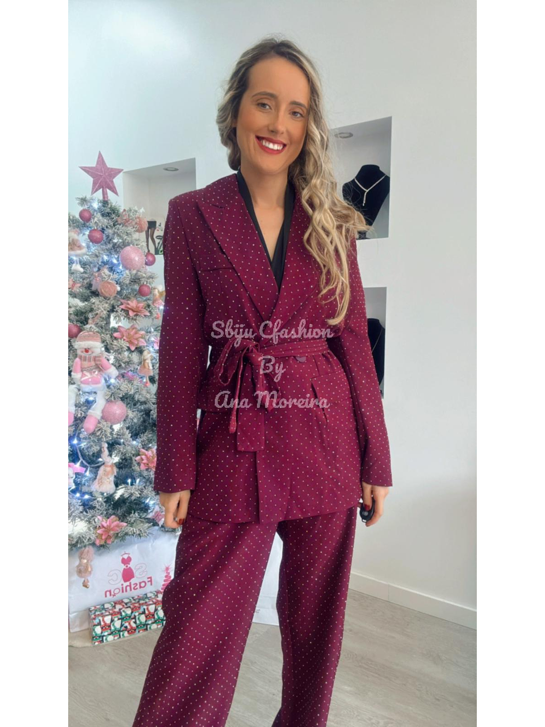 Fato de Brilhos com Blazer e Cinto - TU 13