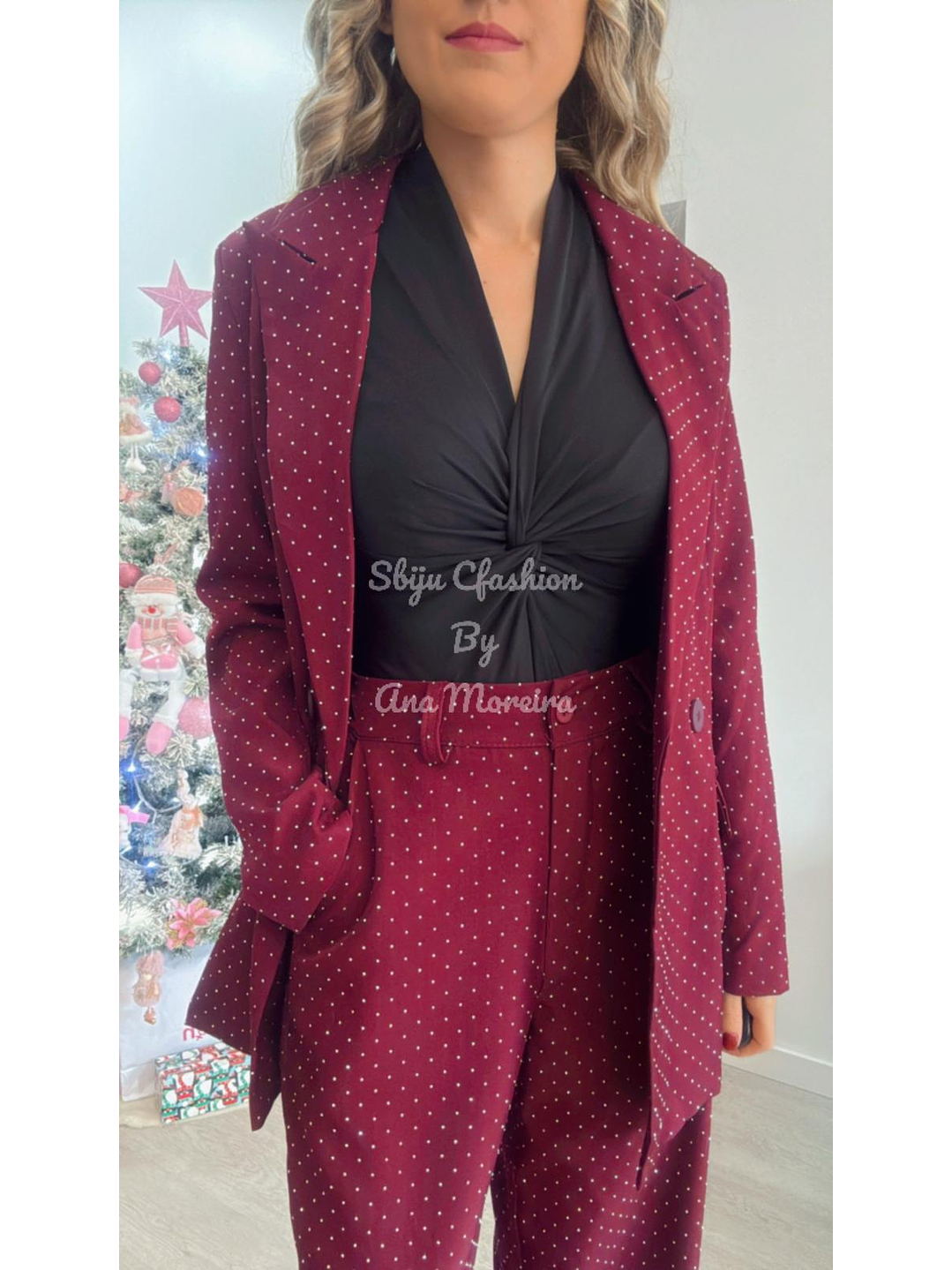 Fato de Brilhos com Blazer e Cinto - TU 16