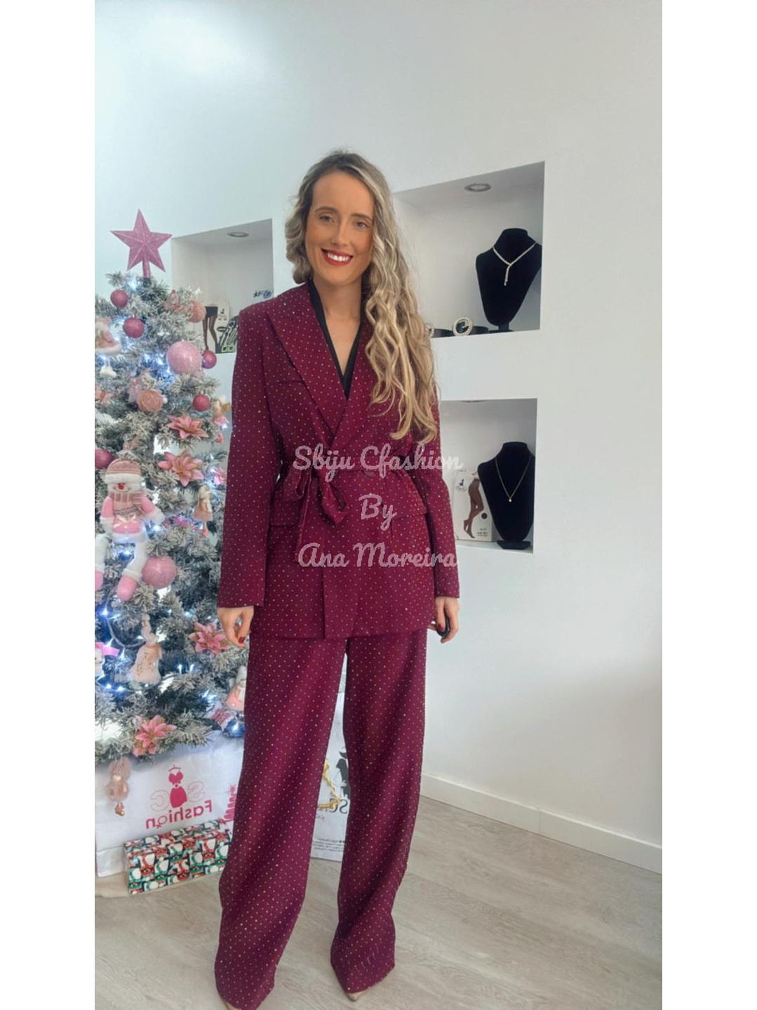 Fato de Brilhos com Blazer e Cinto - TU 17