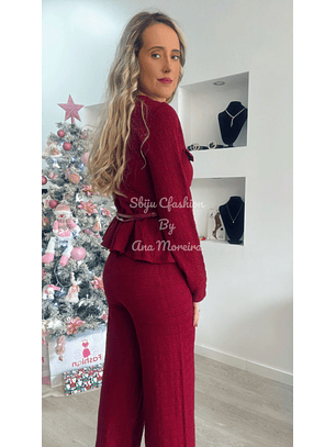 Conjunto de Calça e Blusa com Cinto