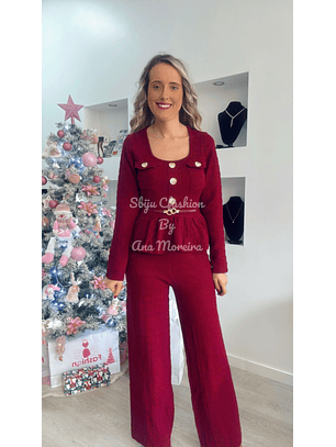 Conjunto de Calça e Blusa com Cinto