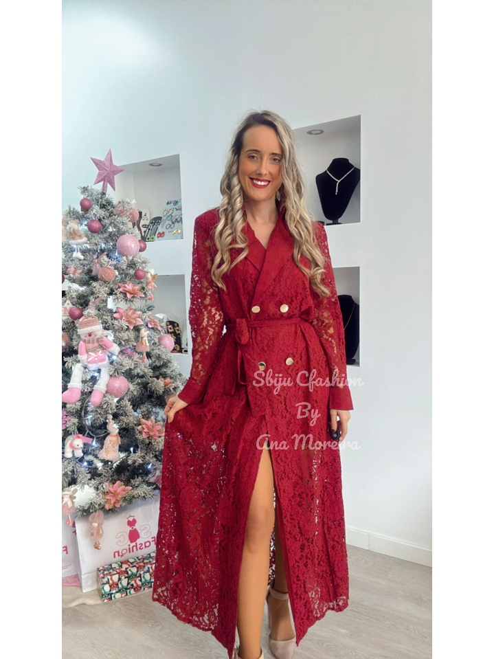 Vestido Comprido em Renda 1