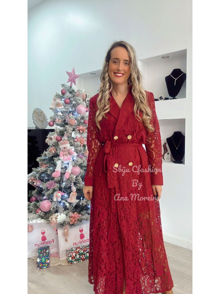 Vestido Comprido em Renda 4