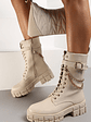 Bota Bege com Detalhe de Corrente - Thumbnail 1