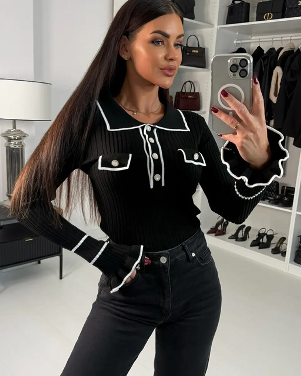 Camisola de Malha com Botões - TU 3