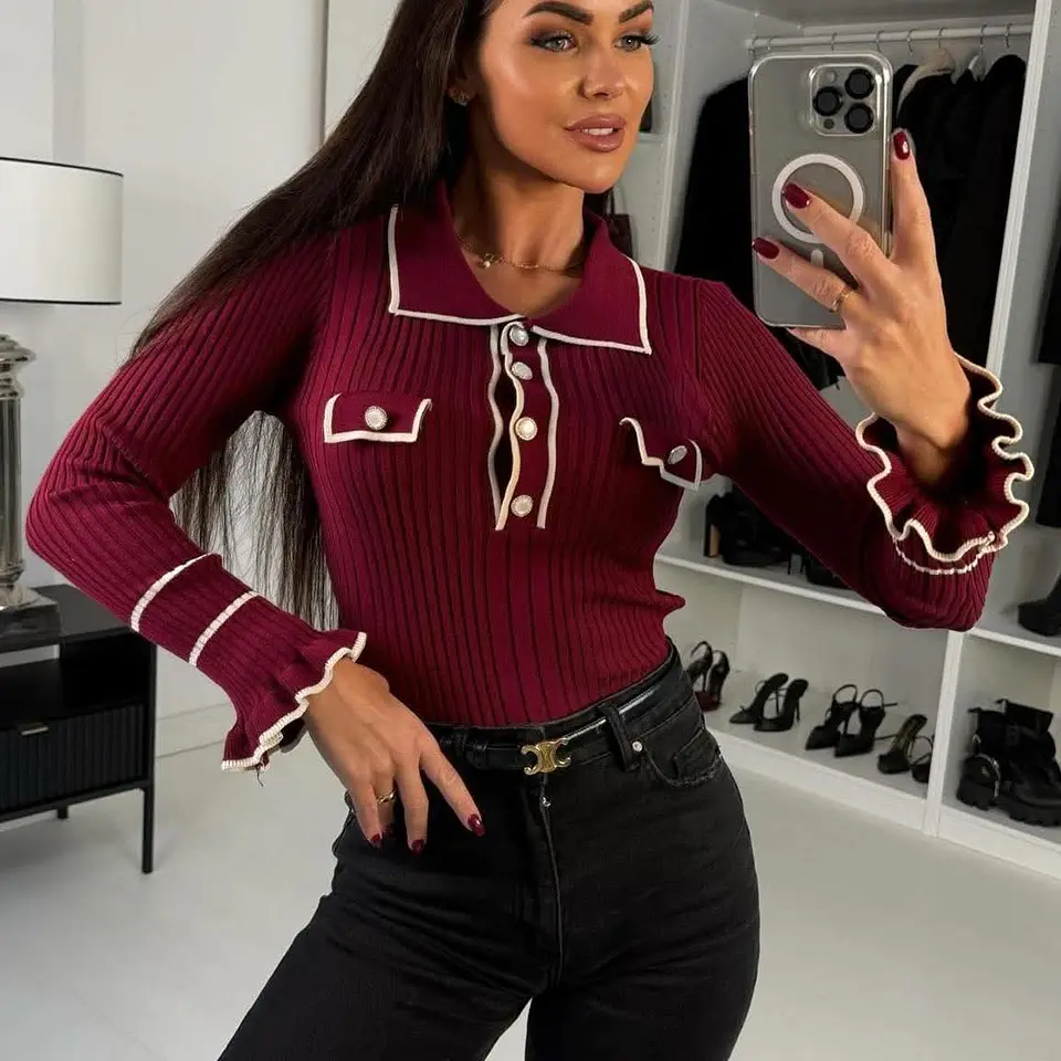 Camisola de Malha com Botões - TU 2