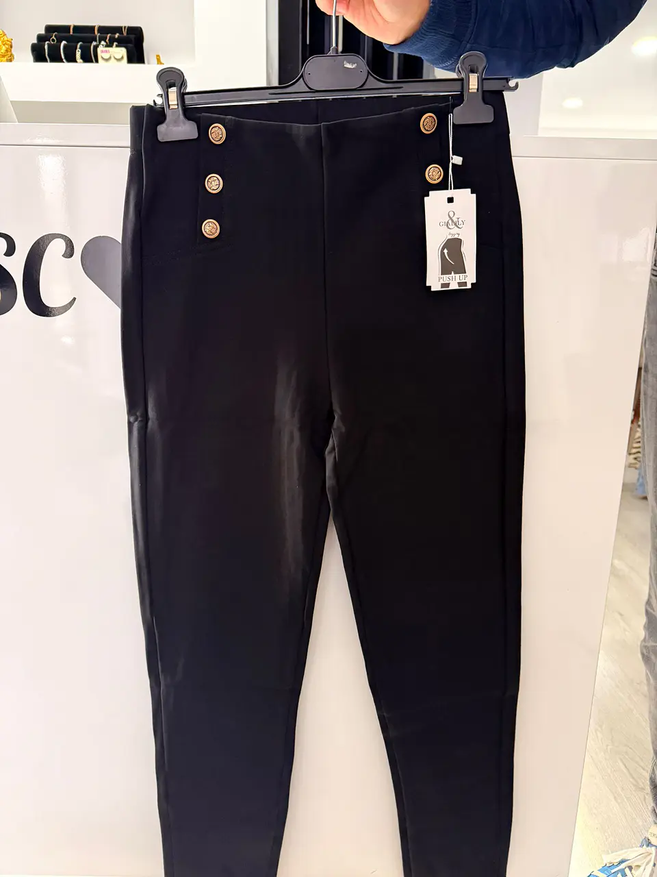 Leggings com Botões Dourados 1