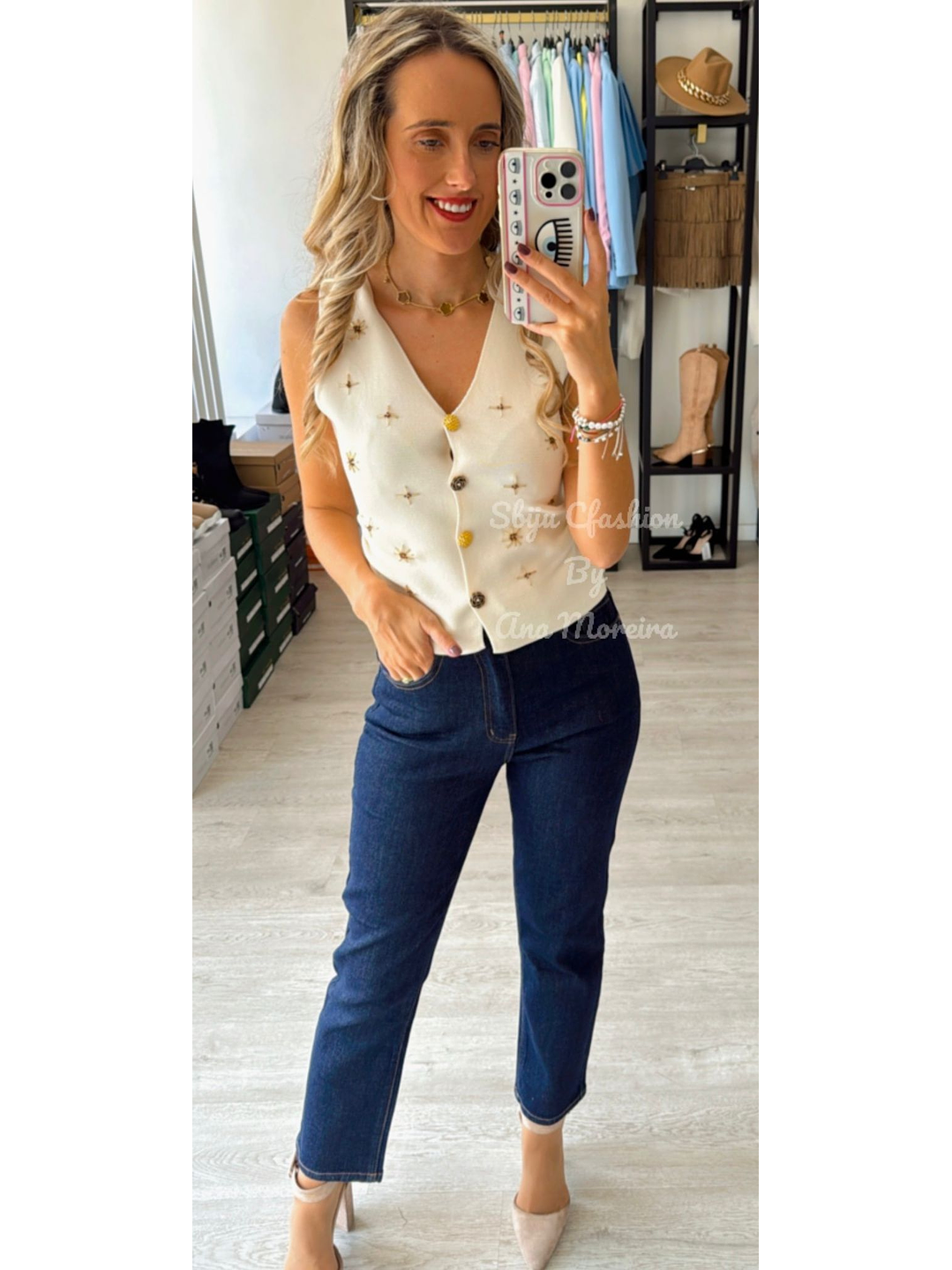 Calça de Ganga Queen Hearts 7