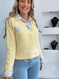 Camisola de Malha com Detalhe de Coração e Camisa Incluída - TU - Thumbnail 15