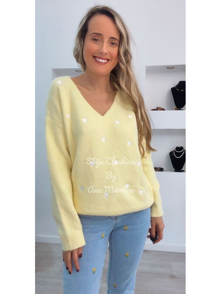 Camisola de Malha com Renda nas Costas - TU 1