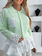 Cardigan com Detalhes em Renda na Manga e no Bolso - TU - Thumbnail 13