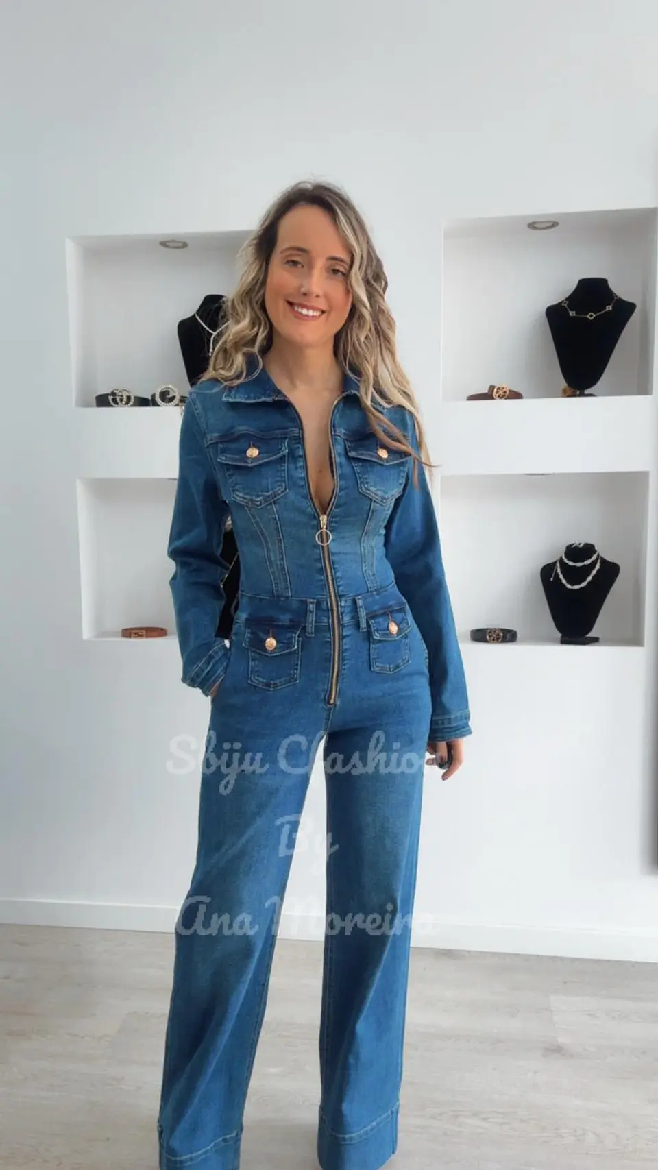 Macacão de Ganga de Manga Comprida 1