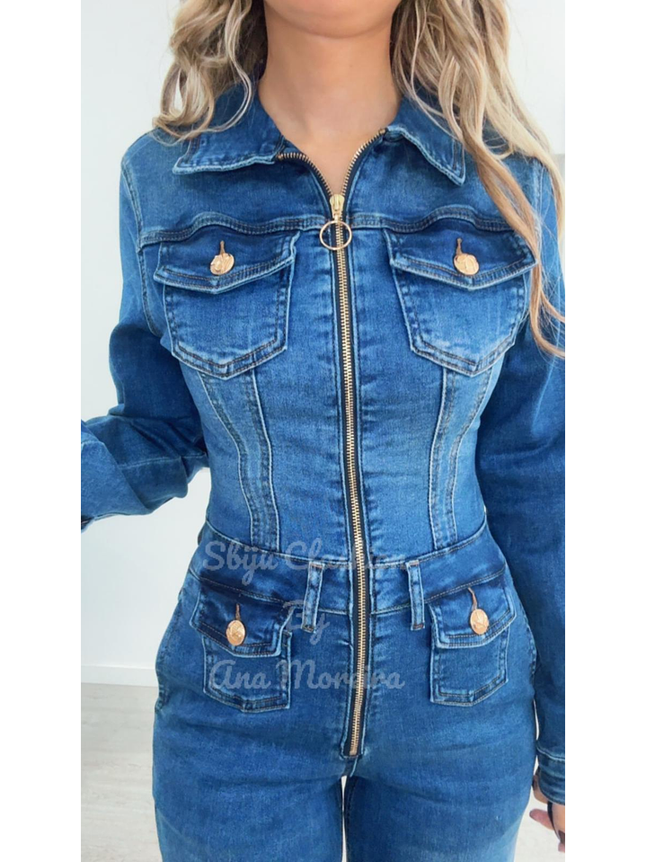 Macacão de Ganga de Manga Comprida 5