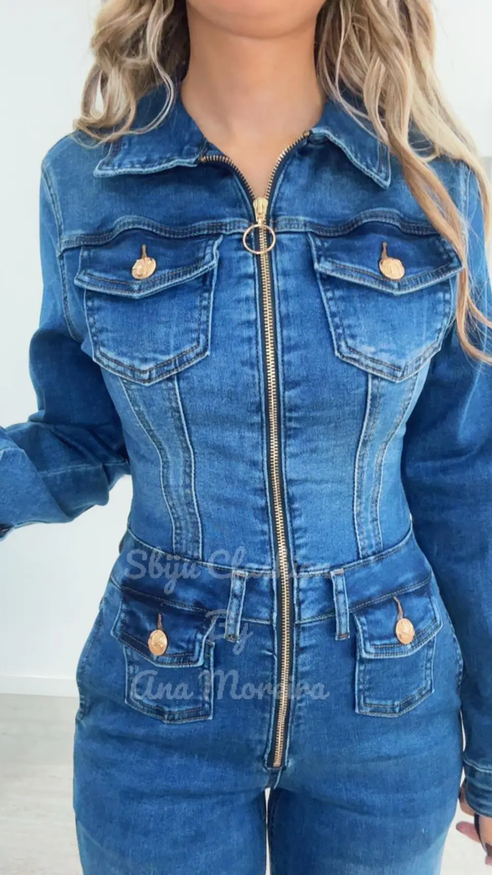 Macacão de Ganga de Manga Comprida 5