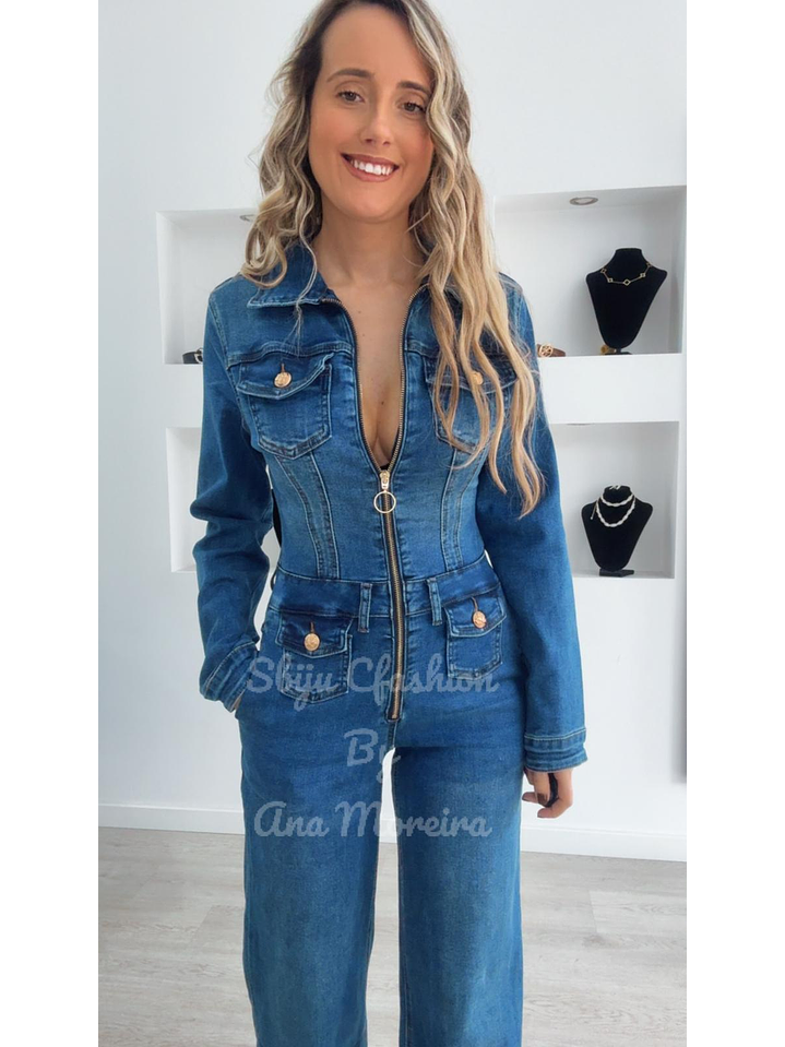 Macacão de Ganga de Manga Comprida 6